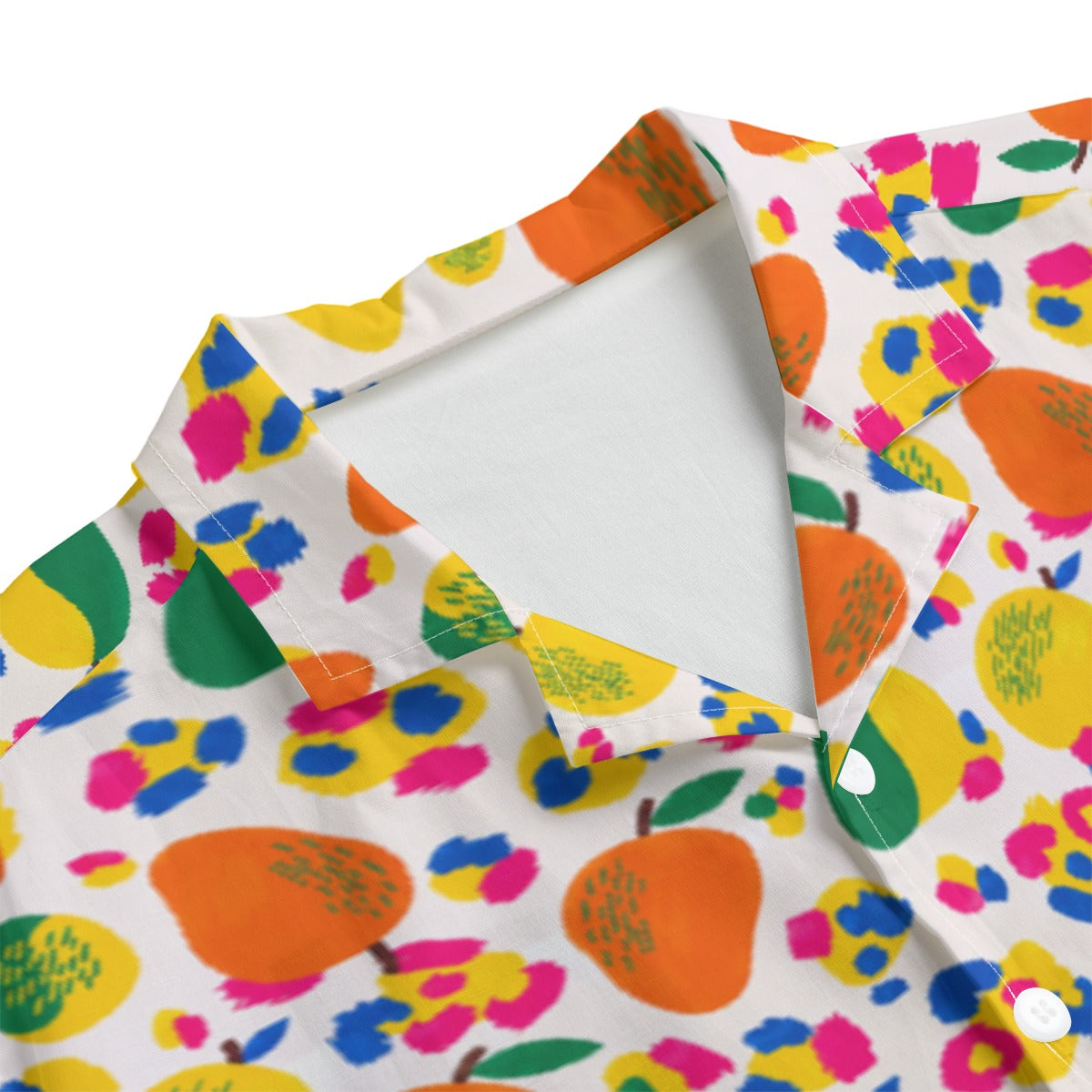 All-Over Print Men's Hawaiian Shirt With Button Closure |115GSM Cotton poplin