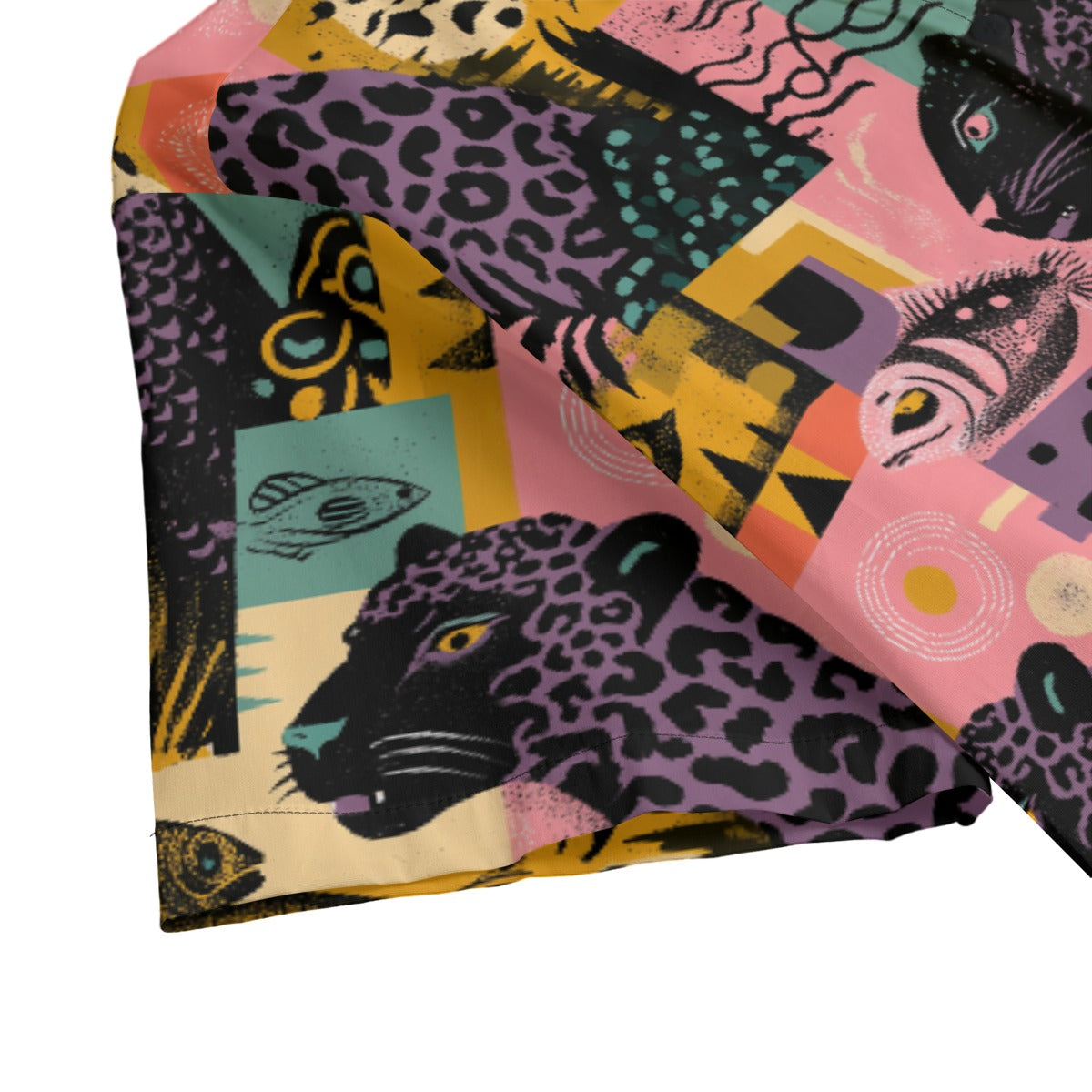 All-Over Print Men's Hawaiian Shirt With Button Closure |115GSM Cotton poplin